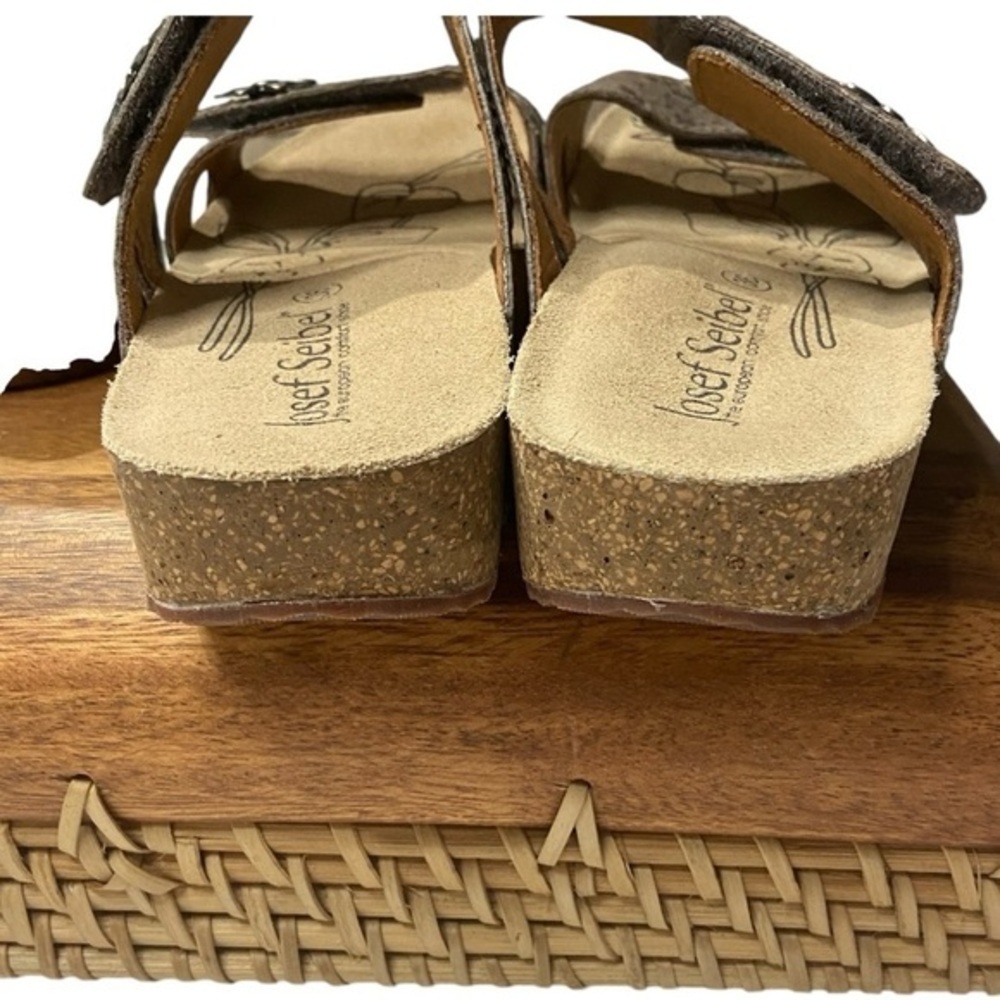 Josef Seidel Tonga 04 Leather Taupe Multi‎ Sandal - Picture 6 of 9